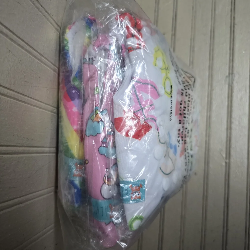 ALVA BABY 6 PACK POCKET CLOTH DIAPERS Girl Colors - ONE SIZE - NEW, SEALED